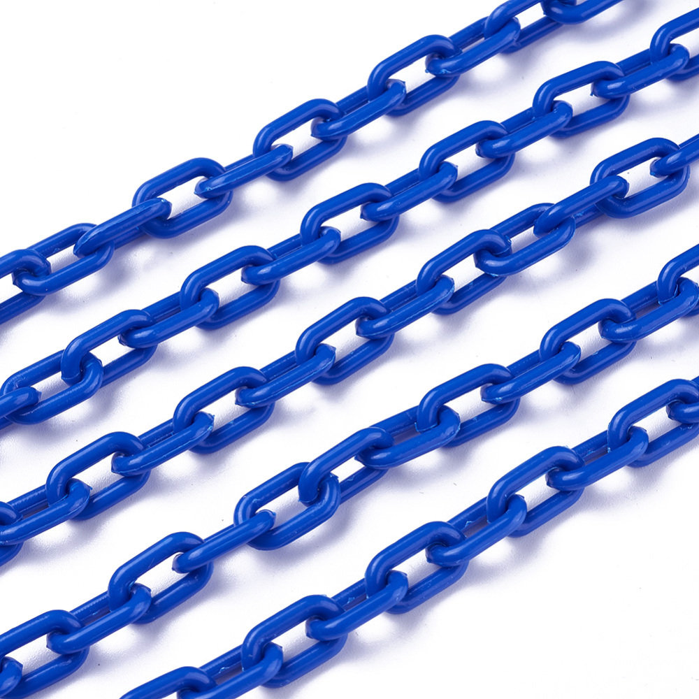 ROYAL BLUE Plastic Chain 16 inch – Craftyrific